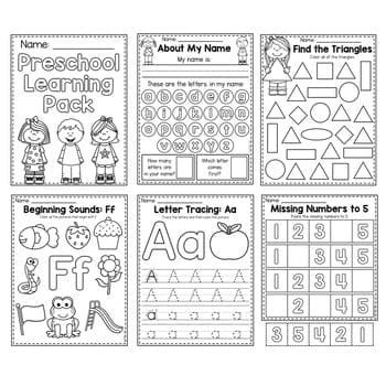 Digital Preschool Worksheet